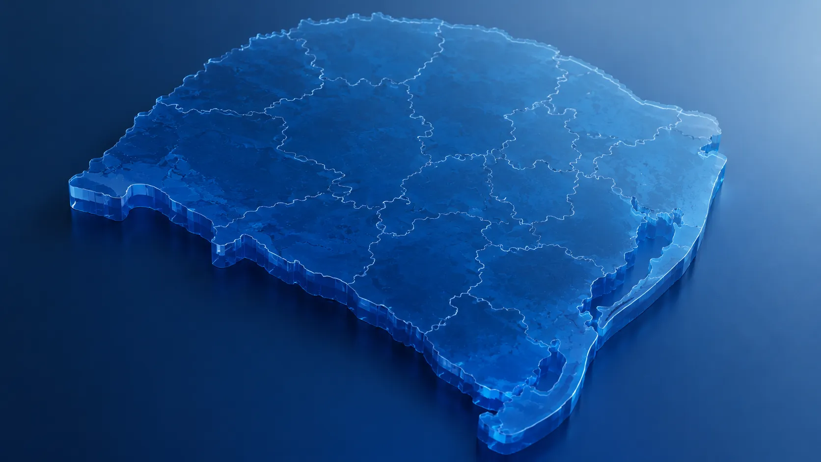 Mapa 3D do Rio Grande do Sul